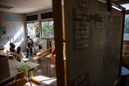 Angela Davis school in Montreuil near Paris, France - 25 May 2020