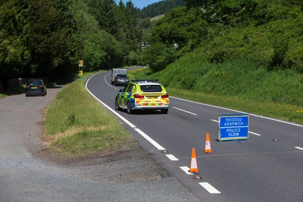 A470 Closed By Police Nantddu North Editorial Stock Photo Stock