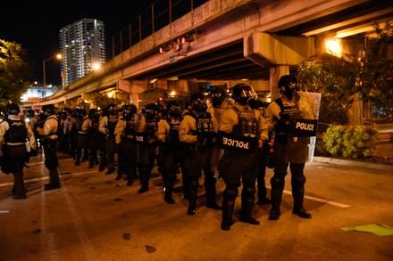 Police Block Off Streets Keep Protestors Editorial Stock Photo - Stock ...