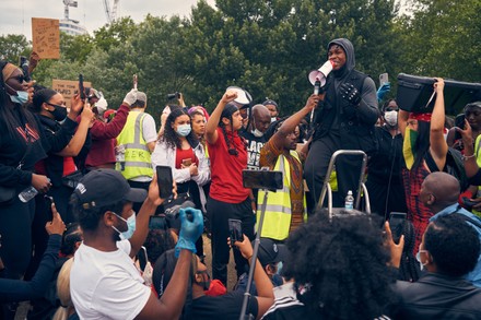 Black Lives Matter protest, London, UK - 03 Jun 2020