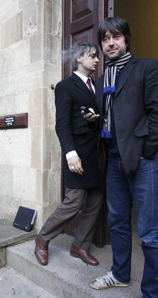 Pete Doherty and manager Andy Boyd.