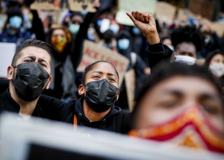 Protesters Wear Face Masks They Take Editorial Stock Photo - Stock