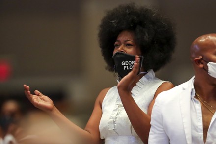 Quincy Mason Floyd Left Attends Funeral Editorial Stock Photo - Stock