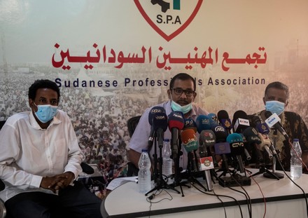 Sudanese Professionals Association press conference on Ali Kushayb, Khartoum, Sudan - 12 Jun 2020