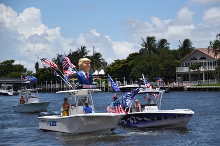 Trump Flotilla Boat Parade On South Editorial Stock Photo - Stock Image ...