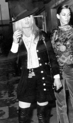Brigitte Bardot French Actress Brigitte Bardot Pictured With Francoise Hardy Arriving At A London Airport..