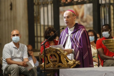 Prayer vigil 'Dying of Hope' in Rome, Italy - 18 Jun 2020