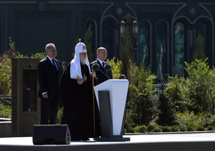 Russian President Vladimir Putin visits the main church of the Russian Armed Forces., Moscow, Russian Federation - 22 Jun 2020