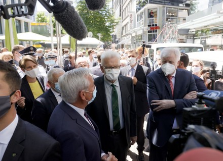 German Interior Minister visits Stuttgart after clashes, Germany - 22 Jun 2020