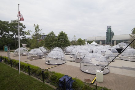 Yoga Domes Seen Toronto Canada On Editorial Stock Photo - Stock
