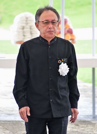 Governor Okinawa Prefecture Denny Tamaki Attends Editorial Stock Photo ...