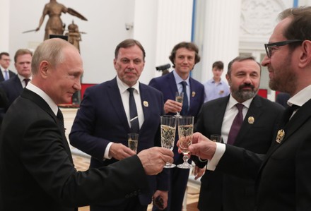 Awards ceremony in the Kremlin in Moscow, Russian Federation - 24 Jun 2020