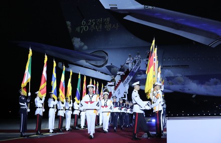 Korean War anniversary observed in Incheon, Seongnam, Korea - 25 Jun 2020