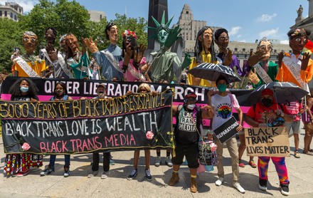 NY: Queer Liberation march and rally, New York, United States - 28 Jun 2020