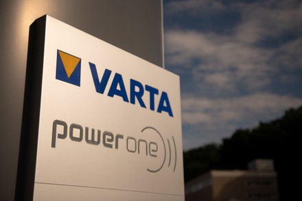 Varta lithium battery editorial stock image. Image of german