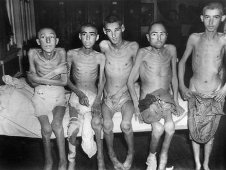 Five Starving Men German Concentration Camp Editorial Stock Photo ...