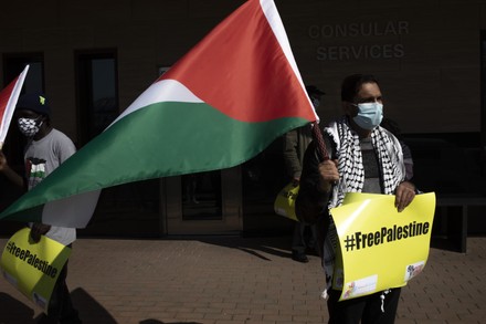 South Africa Palestine annexation protest in Johannesburg - 01 Jul 2020