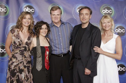 Gillian Vigman, Alison Quinn, Jerry Lambert, Fred Goss and Dee Wallace of Sons & Daughters attend the 2005 ABC Television Network Hosts Annual Summer Press Party Tour at The Abby in West Hollywood, CA