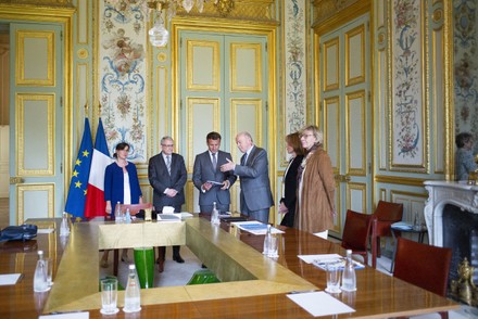 Emmanuel Macron meets Jacques Toubon, Paris, France - 15 Jun 2020