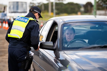 Lockdown Comes Into Effect Across Melbourne, Calder Highway, Gisborne, Australia - 09 Jul 2020