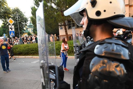 Anti-government protest, Novi Sad, Serbia - 08 Jul 2020 Stock Pictures ...