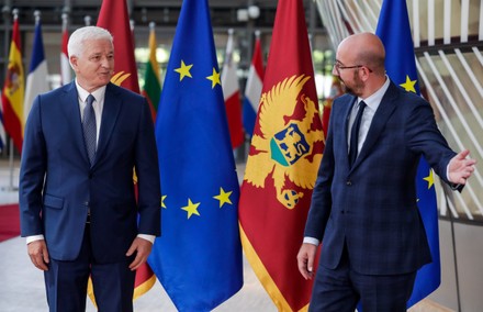 Montenegrin Prime Minister Dusko Markovic in Brussels, Belgium - 13 Jul 2020