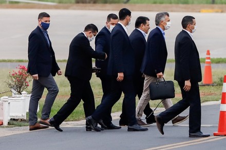 Former President Macri leaves Asuncion after meeting with Cartes and President Abdo Benítez, Luque, Paraguay - 13 Jul 2020