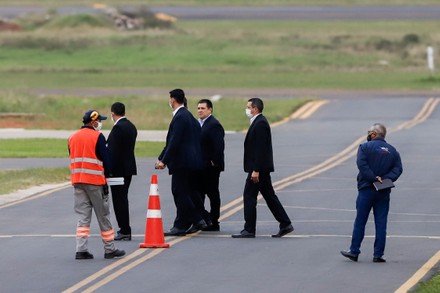 Former President Macri leaves Asuncion after meeting with Cartes and President Abdo Benítez, Luque, Paraguay - 13 Jul 2020