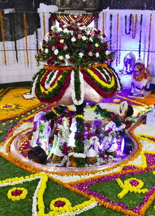 Decorated Shiva Lingam On Second Monday Editorial Stock Photo ...