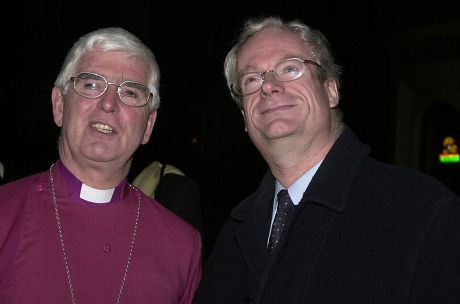 Secretary Of State For Culture Chris Smith (now Baron Smith Of Finsbury) With The Rt Rev Thomas Butler The Lord Bishop Of Southwark At The Recently Restored Southwark Cathedral. Lord Smith