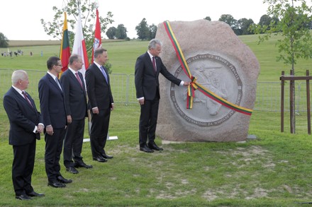 Celebrations of the 610th anniversary of the Battle of Grunwald, Stebark, Poland - 15 Jul 2020
