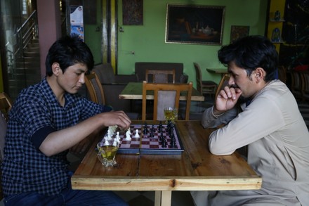 Afghan Men Play Chess Coffee Shop Editorial Stock Photo - Stock Image ...