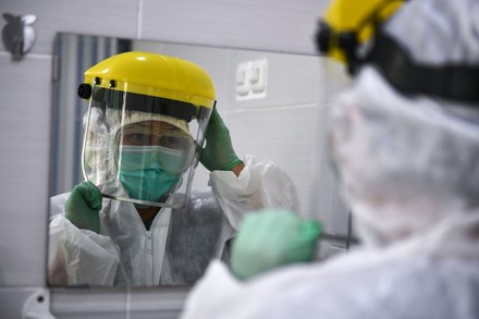 Dentist Works Wearing Personal Protective Equipment Editorial Stock ...