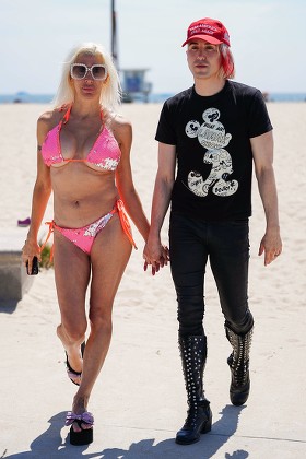Angelique Frenchy Morgan and Ricky Rebel out and about, Los Angeles, California, USA - 21 Jul 2020