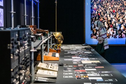 A preview  of Electronic: From Kraftwerk to The Chemical Brothers at teh Design Museum., Design Museum, London, UK - 28 Jul 2020