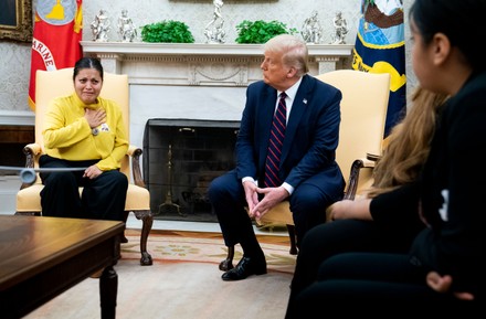 President Trump Vanessa Guillen's family in the Oval Office, Washington, USA - 30 Jul 2020