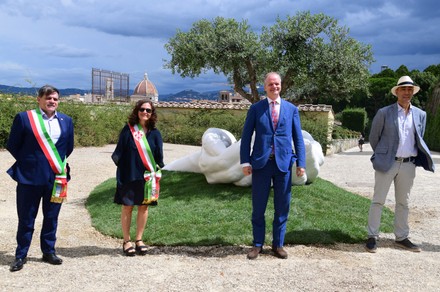 Presentation of ' Give ' by the artist Lorenzo Quinn, Florence, Italy - 04 Aug 2020