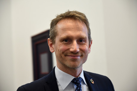 Kristian Jensen minister for finance, health reform meeting, Denmark - 13 Mar 2019