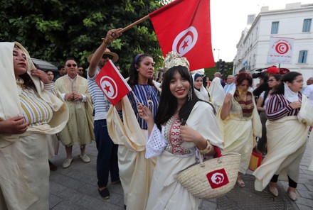 Tunisian Women Wearing Traditional Veils Called Editorial Stock Photo ...