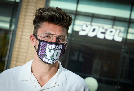 Henry Holland launches his new face mask collection designed exclusively for YOTEL London - 'WEAR YO MASK!', London, UK - 14 Aug 2020