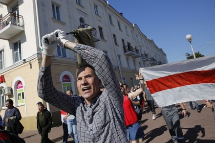 Belarus Opposition Calls For Nationwide Strike, Minsk - 17 Aug 2020 ...