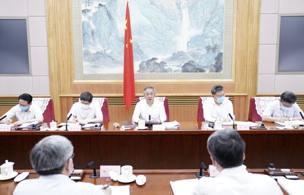 China Beijing Hu Chunhua Poverty Alleviation Meeting - 18 Aug 2020