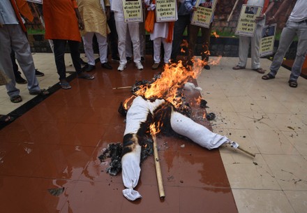 United Hindu Front Members Protest Against Bollywood Actor Aamir Khan's Turkey Visits, New Delhi, Delhi, India - 19 Aug 2020