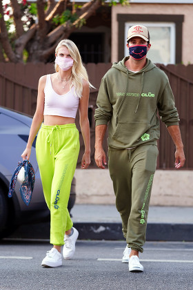 Caitlin Spears and James Maslow out and about, Los Angeles, USA - 19 Aug 2020