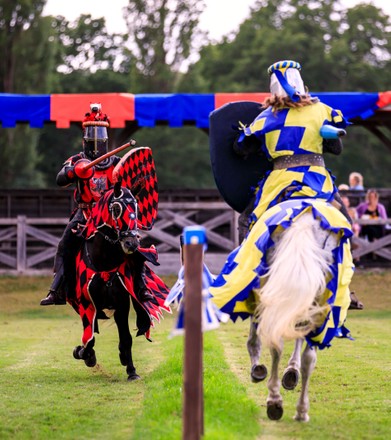 Mediaeval Jousting Returned Hever Castle Gardens Editorial Stock Photo ...