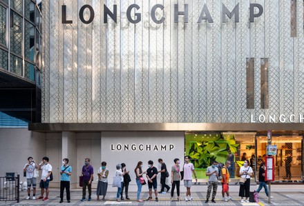 French luxury fashion brand Longchamp store seen in Hong Kong