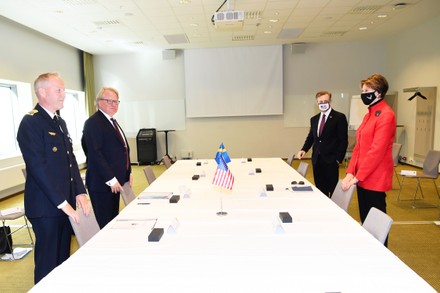 United States secretary of the Air Force Barbara M. Barrett visit to Arlanda Airport, Stockholm, Sweden - 28 Aug 2020