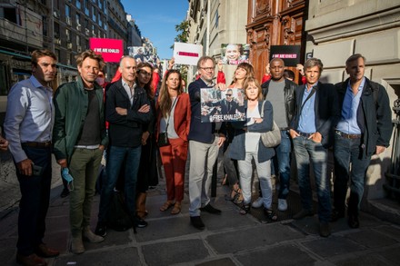 Reporters rally in support of Algerian journalist Khaled Drareni, Paris, France - 07 Sep 2020