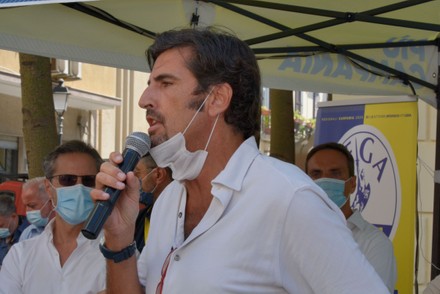 Gianluca Cantalamessa talks in Salerno, Italy - 26 Aug 2020