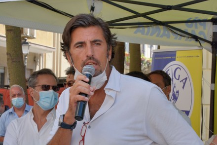 Gianluca Cantalamessa talks in Salerno, Italy - 26 Aug 2020